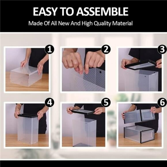 Baseball Cap Organizer Stackable Hat Storage Display Box Set Closet Holder - Picture 5 of 7